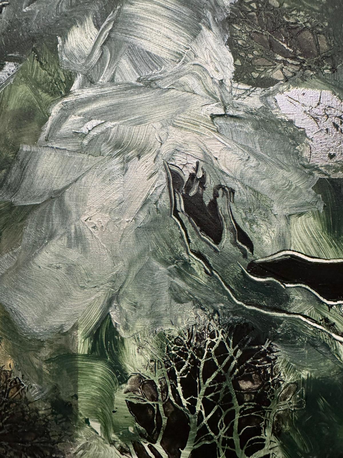 creation of adam abstract painting